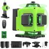 karzu Livella Laser Autolivellante 16 Linee, 4 X 360 °Livello Laser Autolivellante Verde, 2 x Batterie, Autolivellante, Supporto rotante, Telecomando Cabina di rilevamento