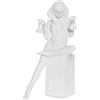 CHRISTEL by Sommer Figura Statuetta Zodiaco Bilancia 24cm Bianco Porcellana
