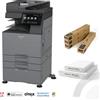 Sharp BP-51C26 Multifunzione A3 Colori - Bundle Professionale: 2 Cassetti, Mobiletto, Kit 4 Toner BP-GT70 e Adobe PostScript 3