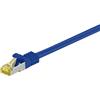 Goobay Cavo di Rete Delock RJ-45 Cat 6.a S/FTP (PIMF), Cat.7 (blu, 2m, 500 MHz) [91601]