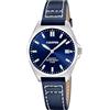 Calypso Orologio Donna Analogico Pelle Blu - Movimento al Quarzo - Vetro Minerale Alta Resistenza - Impermeabile 5 ATM - Elegante Classico Vintage - Calendario K5869/3 - Basic