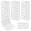XINGSUI 32 Pezzi Contenitori in Plastica Trasparente, Scatole Portaoggetti con Coperchio, Chiaro Rettangolo Contenitori, per Perline, Gioielli, Artigianato e Piccoli Oggetti (7.1 x 4.6 x 1.5cm)