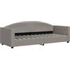 vidaXL Letto da giorno taupe 80x200 cm tessuto