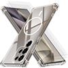 EVETANE Cover Galaxy S24 Ultra e 2 schermi di protezione - TPU - Trasparente - refurbished