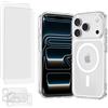 EVETANE Cover iPhone 17 Pro e 2 schermi di protezione - TPU - Trasparente - refurbished