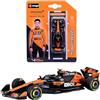 Burago Bburago - F1 McLaren F1 MCL39 2025#4 Lando Norris, Auto Diecast in Scala 1:64, Replica Dettagliata Monoposto Formula 1, Colori Ufficiali McLaren, Blister da Collezione, Età Consigliata 14+ Anni