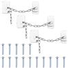 wugongshan 3 Pz Blocca Finestre per Bambini, Blocca Cassetti per Bambini, Serrature di Sicurezza per finestre in PVC, gatti e animali domestici, frigorifero, armadi, cassetti, con viti