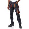 BETA 7860G Taglia S - Pantaloni da Lavoro Leggeri Easy, in Tessuto T/C, con Tasche Porta Minuteria e Nastro Porta Martello, Grigio