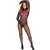 Cottelli Crotchless Net Catsuit 2551853 Black S/M/L