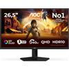 AOC G4 Q27G41ZDF Monitor PC 67,3 cm (26.5") 2560 x 1440 Pixel Quad HD QD-OLED Nero, Rosso