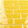 Livelynine Piastrelle Adesive Cucina 3D Giallo 30x30CM Paraschizzi Cucina Adesivo Muro Giallo Ocra Piastrelle Adesive Bagno 3D Metro Mattonelle Adesivi Cucine Resistenti al Calore Camino, 4 Pezzi