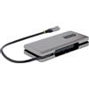 StarTech.com Hub USB-C a 4 porte - Multipresa USB Type-C Portatile con Power Delivery 100W Pass-Through - Ciabatta USB 3.1 10Gbps con cavo avvolgente da 25 cm - Splitter/Replicatore di Porte USB-C 3.2 con PD 100W