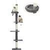 PAWZ Road PAWZ, Albero per gatti a 5 livelli dal pavimento al soffitto, altezza regolabile, centro di attività per arrampicata, con tiragraffi, letto accogliente, palla penzolante per gatti/gattini, da interno,
