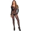 LEG AVENUE Tuta Sexy Lace Nero