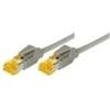 Connect Cavo patch S/FTP, PiMF, CAT.6A ISO IEC, grigio, 15,0 m Per 10 Gigabit/s, senza alogeni, con cavo Draka e connettori Hirose TM31 (72215)