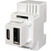 Perry caricatore incasso KEYSTONE A+C 3A 20W bianco - 1MCUSB002B