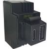Perry Alimentatore da incasso KEYSTONE USB A+C 3A 20W Nero - 1MCUSB002A
