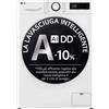 LG D2R5S09TSWW Lavasciuga slim 9/5kg AI DD, Classe E, 1200 giri, TurboWash 360, Vapore