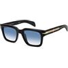 Carrera David Beckham Occhiali da Sole DB 7100/S BLACK GOLD/BLUE SHADED 52/21/145 uomo