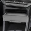 SHAOHAO Cassetto Portaoggetti Console Centrale per Dacia Duster 3 2024-2026 Organizzatore Estraibile a Scomparsa Contenitore Nascosto per Cruscotto Accessori Interni Duster III Nero