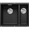 BLANCO SUBLINE 340/160-U - Lavello da cucina sotto-top doppio per basi di lavello con larghezza di 60 cm - SILGRANIT - Grigio - 523548