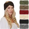 DRESHOW 6 Pezzi Fasce per Capelli Tessuto di Lana Turbante Fascia da Donna Invernale Accessori Cerchietti per Donna Ragazze