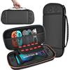 smtfcty Hard Case for Nintendo Switch 2 2025Portable Travel Carry Case with 10 Game Card Slots, Protective PU Shell Carrying Pouch for Switch 2 Console & Accessories, Black