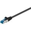 Goobay Cavo patch CAT 6A, S/FTP (PiMF), nero, 30 m - conduttore in rame (CU), guaina del cavo priva di alogeni (LSZH)