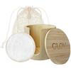 Glov Set di Struccanti Riutilizzabili in Bambù con Contenitore in Legno per Cura della Pelle Pulizia Viso Tonico Eleganti Accessori per Bellezza e Igiene Personale