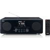 Lenco DIR 260 Internet radio con W-LAN - Radio digitale con Bluetooth e Wi-Fi - Radio DAB+/FM - Lettore CD - AUX - Funzione sveglia - Controllo App via Undok - 2 x 10 Watt RMS - Nero