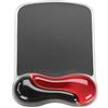 Kensington 62402 Mouse Pad con Poggiapolsi, Duo Gel Ergonomico, Compatibile con Mouse Laser e Ottici per l'Uso Confortevole di Computer, Laptop e PC a Casa o in Ufficio, Rosso/Nero