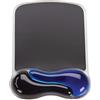 Kensington 62401 Mouse Pad con Poggiapolsi, Poggiapolsi Duo Gel Ergonomico per Computer/Laptop con Mouse Laser E Ottici, Tappetino Antiscivolo con Cuscinetto In Gel, Blu