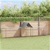 vidaXL Pollaio 5x1x1,5 m Acciaio zincato