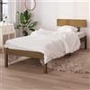 vidaXL Letto "Potzehne" in pino massiccio color marrone miele. Dimensioni (L/A) 196x95x70 cm