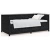 vidaXL Letto da giorno nero 75x190 cm in legno di pino massiccio