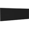 vidaXL Testiera a muro nera 240x1,5x80 cm in materiale ligneo
