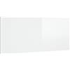 vidaXL Testiera bianco lucido 200x1,5x80 cm Materiale ligneo
