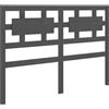 vidaXL Testiera grigia 205,5x4x100 cm in legno di pino massiccio