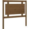 vidaXL Testiera marrone miele 95,5x4x100 cm in legno di pino massiccio