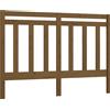 vidaXL Testiera marrone miele 141x4x100 cm in legno di pino massiccio