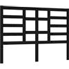 vidaXL Testata del letto nera 126x4x104 cm in legno di pino massiccio