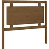 vidaXL Testiera marrone miele 105,5x4x100 cm in legno di pino massiccio
