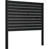 vidaXL Testiera nera 81x4x100 cm in legno di pino massiccio