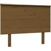 vidaXL Testiera marrone miele 104x6x82,5 cm in legno di pino massiccio