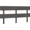 vidaXL Testiera grigia 154x3x81 cm in legno di pino massiccio