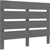 vidaXL Testiera grigia 100x3x80 cm in legno di pino massiccio