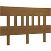 vidaXL Testiera marrone miele 143,5x3x81 cm in legno di pino massiccio