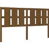 vidaXL Testata del letto marrone miele 165,5x4x100 cm in legno di pino massiccio