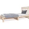 vidaXL Letto da giorno allungabile 2x(90x190) cm in legno di pino massiccio