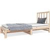vidaXL Letto da giorno allungabile 2x(90x190) cm in legno di pino massiccio